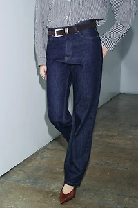 ZW COLLECTION HI-RISE STRAIGHT LEG JEANS