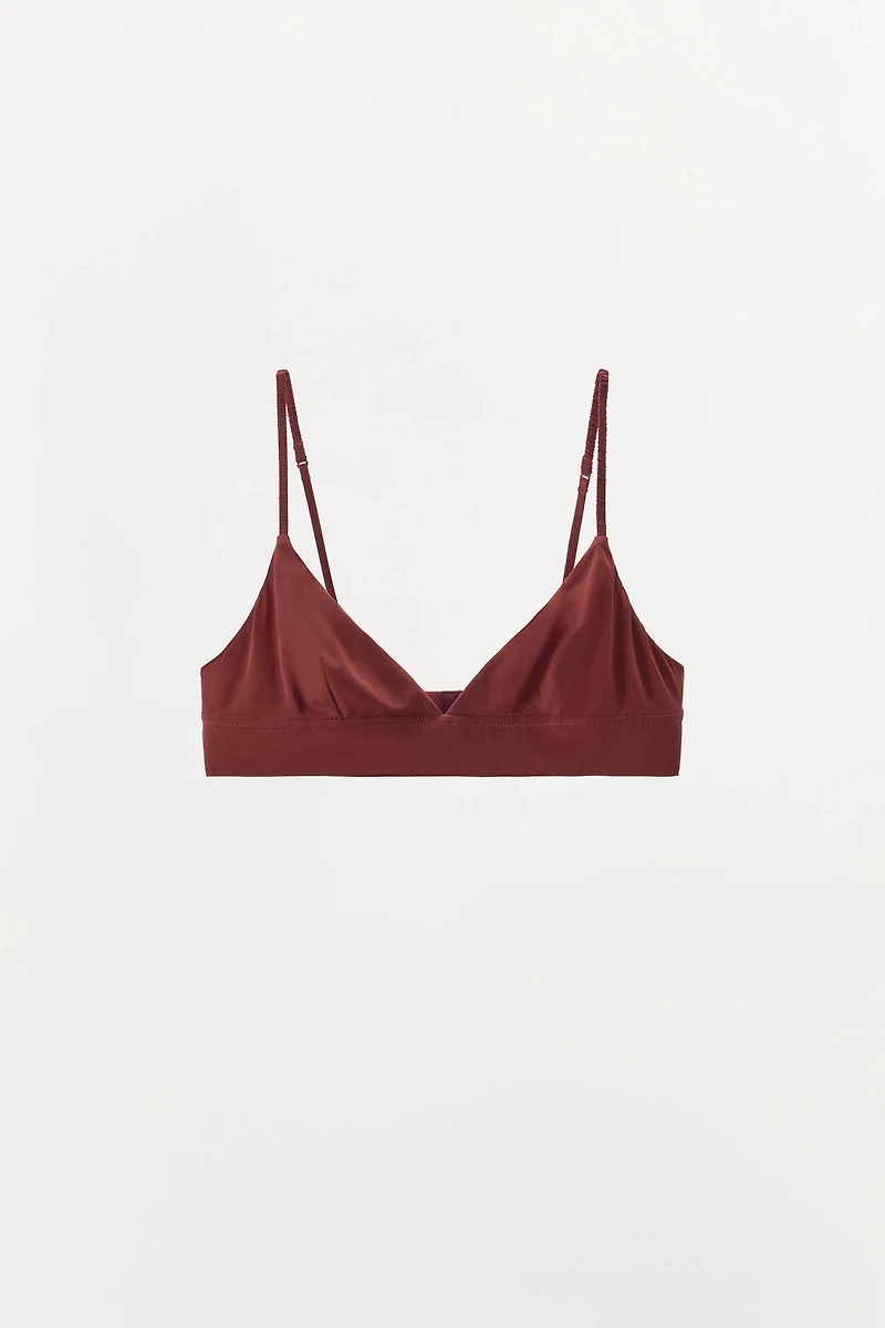 LIMITED EDITION SILK TRIANGLE BRALETTE