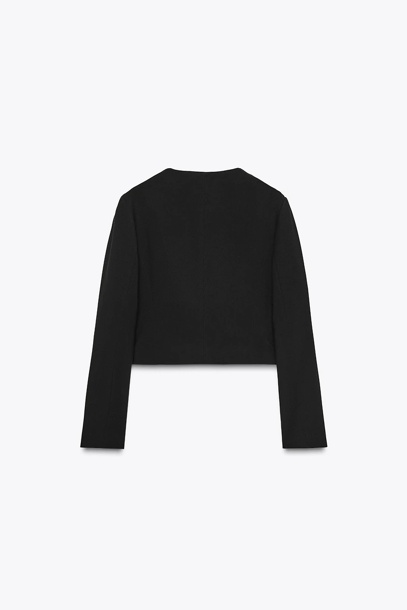 DOUBLE BREASTED SHORT BLAZER