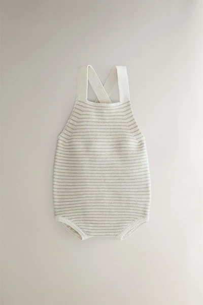 COTTON AND SILK BABY OVERALLS