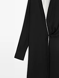 Robe fluide croisée à nouer - STUDIO