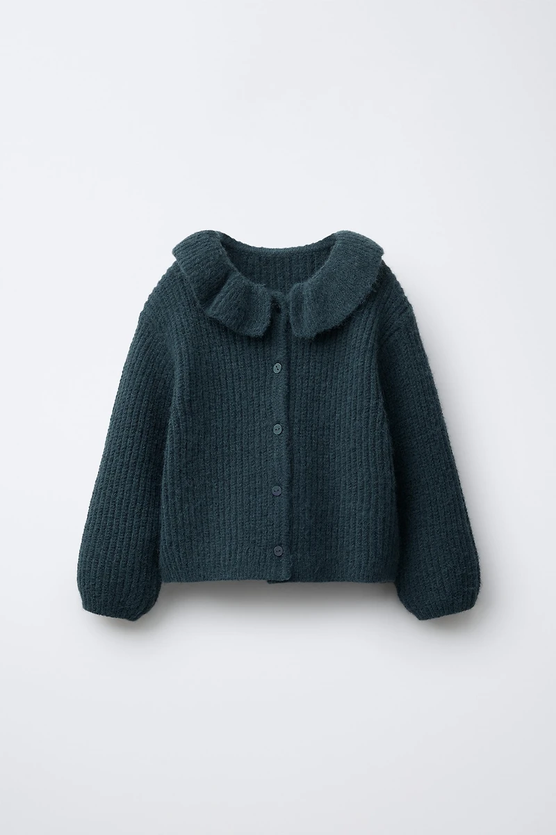 CARDIGAN WITH PETER PAN COLLAR