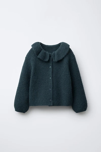 CARDIGAN WITH PETER PAN COLLAR