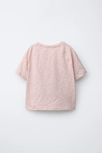 STRIPED RAGLAN SLEEVE T-SHIRT