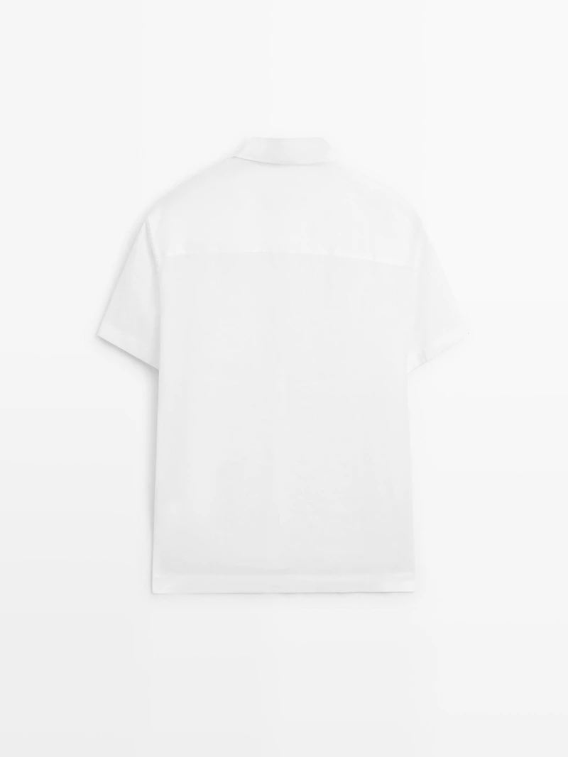 Chemise manches courtes 100 % lin