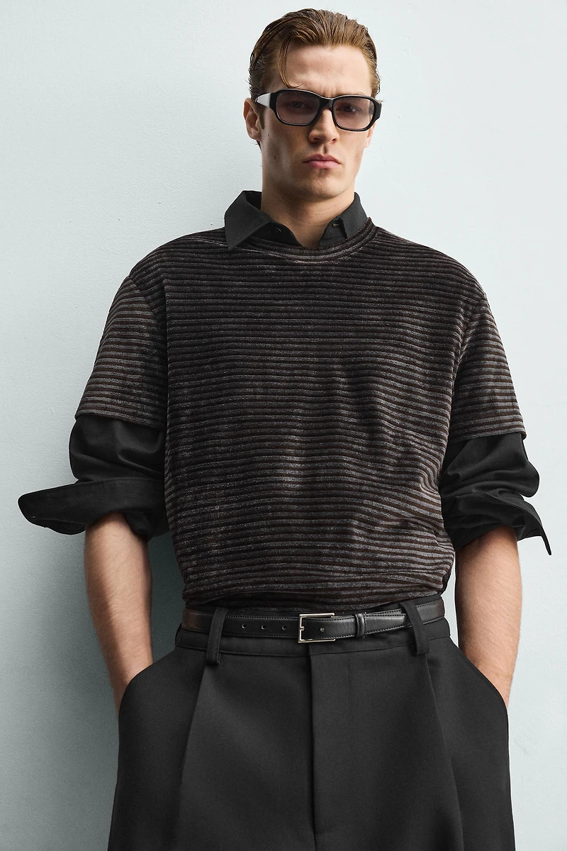 WASHED STRUCTURED T-SHIRT