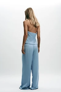 PANTALON LARGE À PINCES