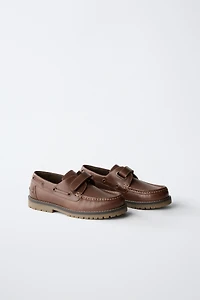 LEATHER DECK SHOES