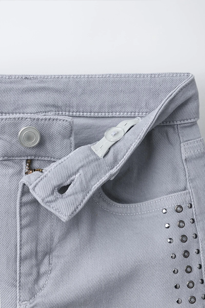 STUDDED BOOTCUT JEANS