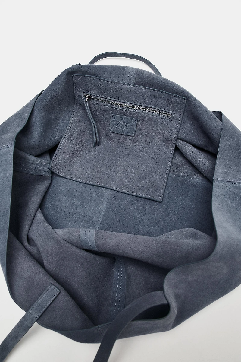 MAXI SPLIT LEATHER SHOPPER