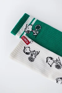 TWO-PACK OF SNOOPY PEANUTS™ LONG SOCKS