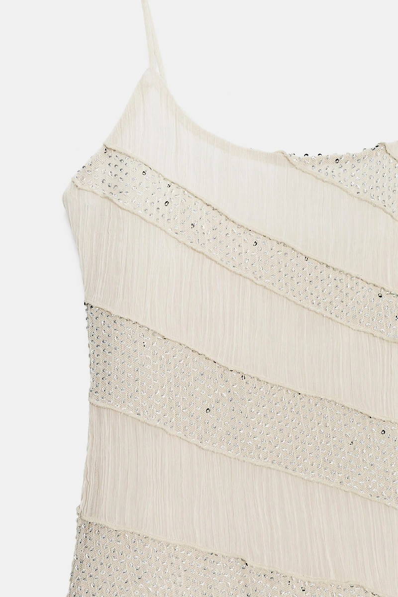 BEADED SLIP DRESS