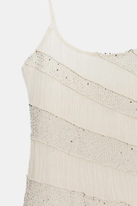 BEADED SLIP DRESS