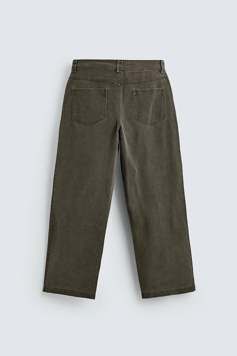 WASHED WIDE FIT PANTS