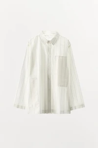 STRIPED PAJAMA SHIRT