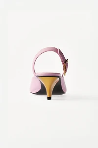 WILLY CHAVARRIA X ZARA LEATHER SLINGBACKS
