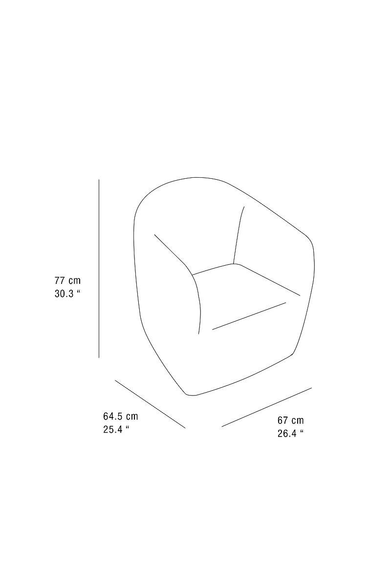 LINEN ACCENT CHAIR
