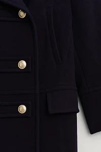 MANTEAU À BOUTONNAGE CROISÉ MÉLANGE DE LAINE ÉDITION LIMITÉE