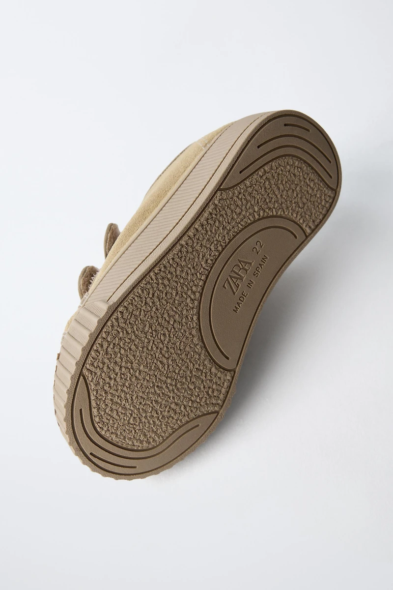 SPLIT LEATHER SNEAKERS