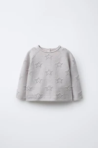 EMBROIDERED STAR KNIT JUMPER