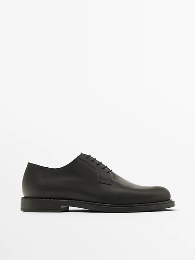 Leather derby shoes