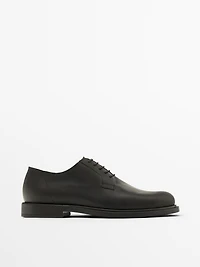Leather derby shoes