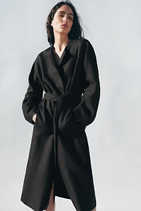 MANTEAU CEINTURE 100% LIN ZW COLLECTION