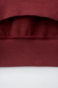 TEXT PRINT ZIP SWEATSHIRT