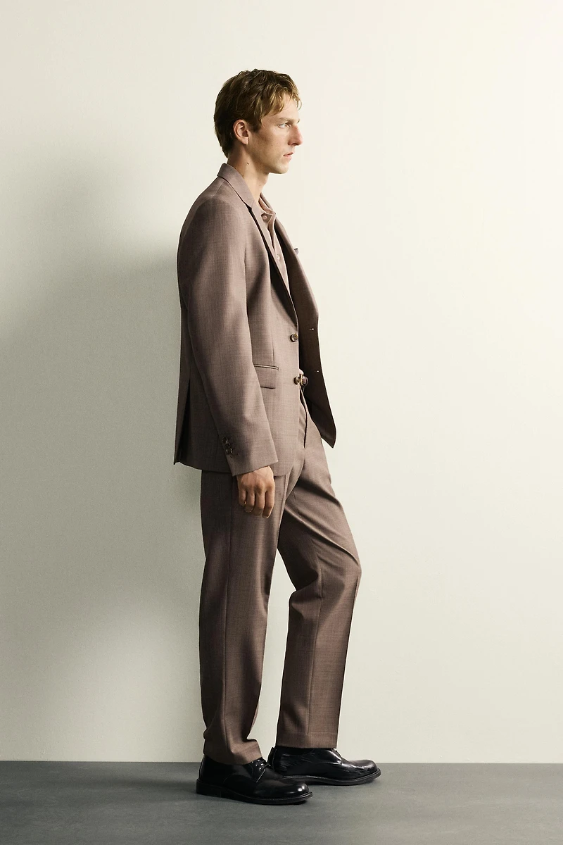PANTALON DE COSTUME STRUCTURÉ AVEC LAINE
