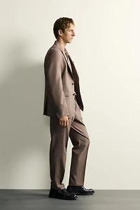 PANTALON DE COSTUME STRUCTURÉ AVEC LAINE