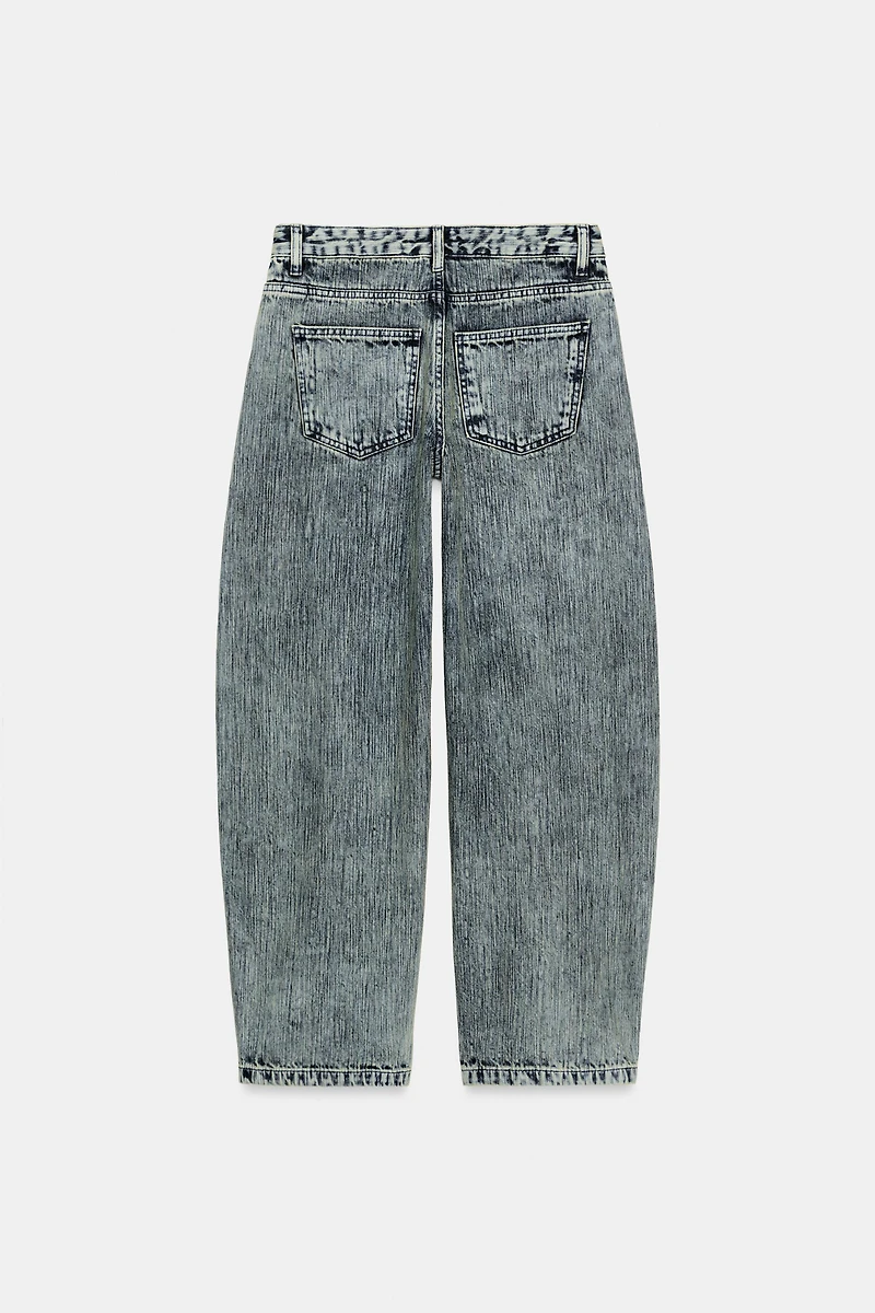 ZW COLLECTION RELAXED BALLOON MID-RISE JEANS