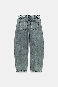 ZW COLLECTION RELAXED BALLOON MID-RISE JEANS