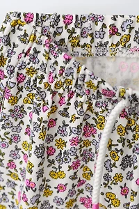 FLORAL PRINT T-SHIRT AND BERMUDA SET