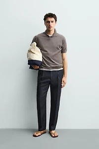 100% WOOL REGULAR FIT PANTS