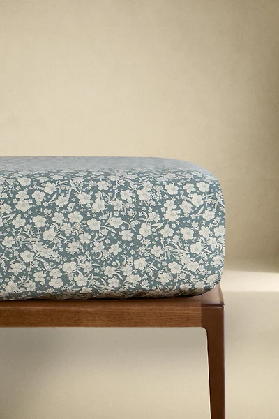 CHILDREN’S TROPICAL FLORAL FITTED SHEET