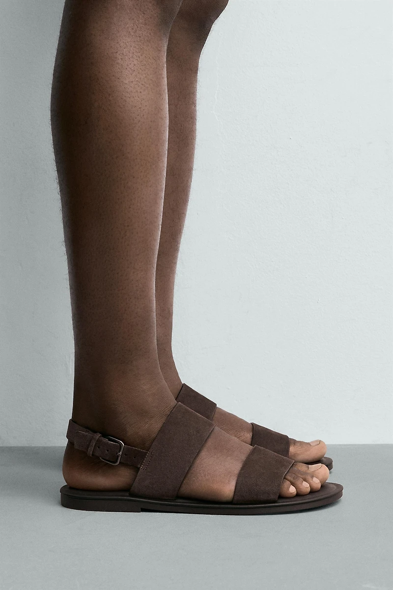 LEATHER STRAP SANDALS