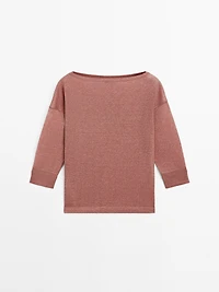 Lightweight wool and linen blend T-shirt