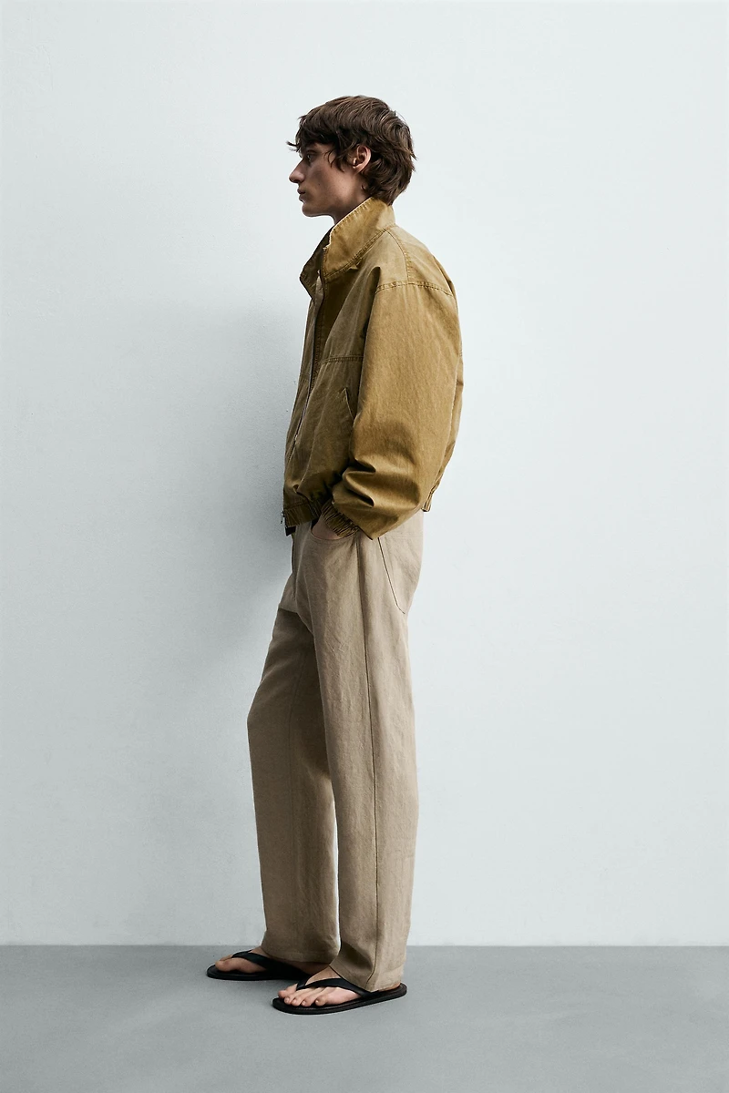 BLOUSON DÉLAVÉ COUPE COURTE