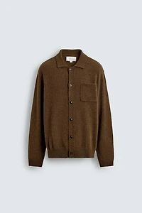 WOOL - ALPACA KNIT OVERSHIRT ORIGINS