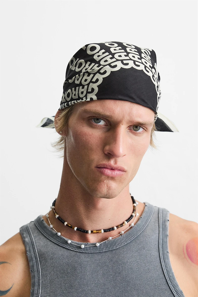 TEXT PRINT BANDANA
