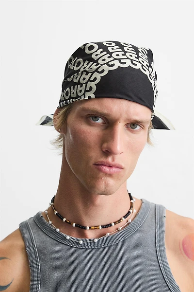 TEXT PRINT BANDANA