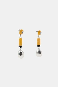 BOUCLES D'OREILLES PIERRES EN RÉSINE