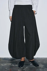 ZW COLLECTION FLOWY VOLUME WOOL PANTS
