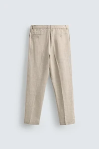 PANTALON REGULAR FIT 100% LIN