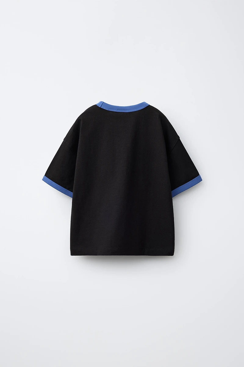 CONTRAST TRIM T-SHIRT