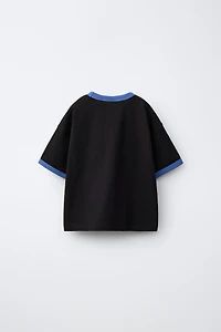 CONTRAST TRIM T-SHIRT