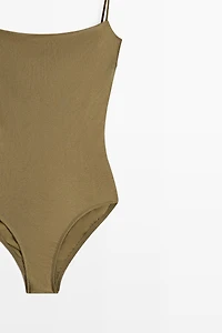Swimsuit with thin straps