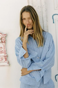 LINEN OVERSHIRT