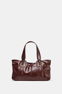 METAL DETAIL SHOULDER BAG