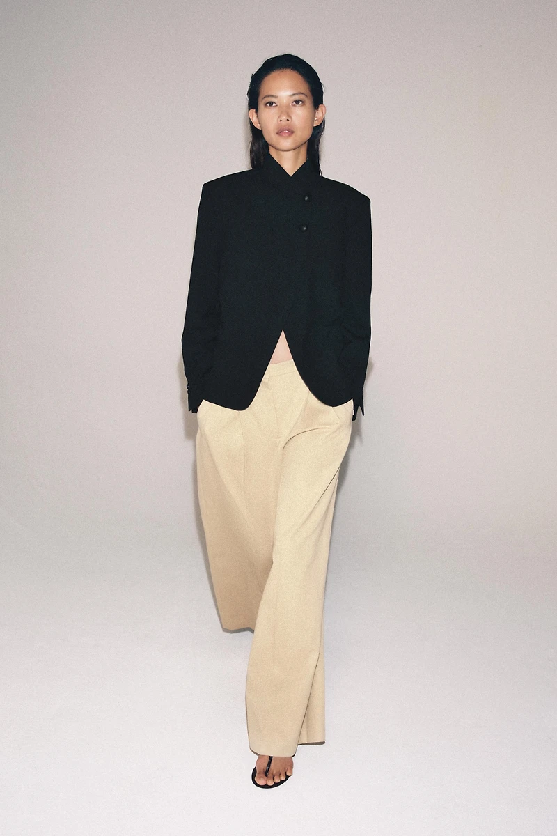 ZW COLLECTION PLEATED WIDE LEG PANTS